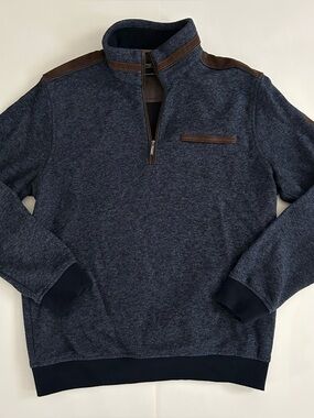Bugatti Premium Finish Quarter Zip - Size XL - Mens